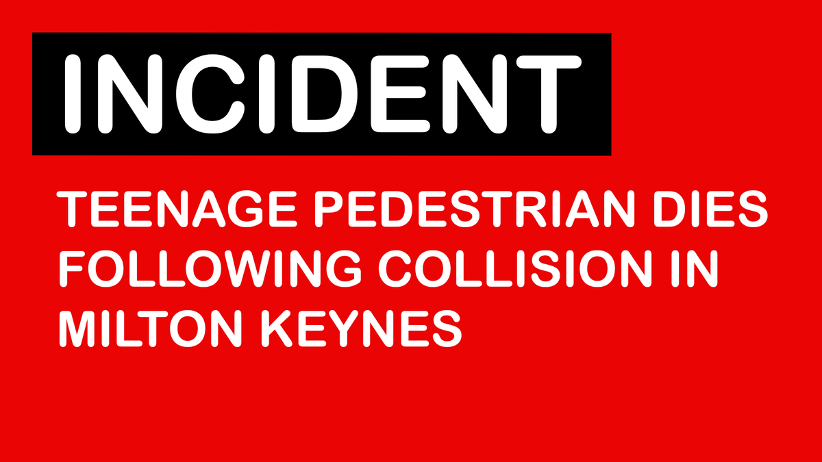 📌 BUCKINGHAMSHIRE: FATAL RTC

🟥 INCIDENT: A teenage pedestrian has died following a road traffic collision in the early hours of Sunday morning, 20/07/2025.

ℹ️ DETAILS: facebook.com/ThamesValleyIn…