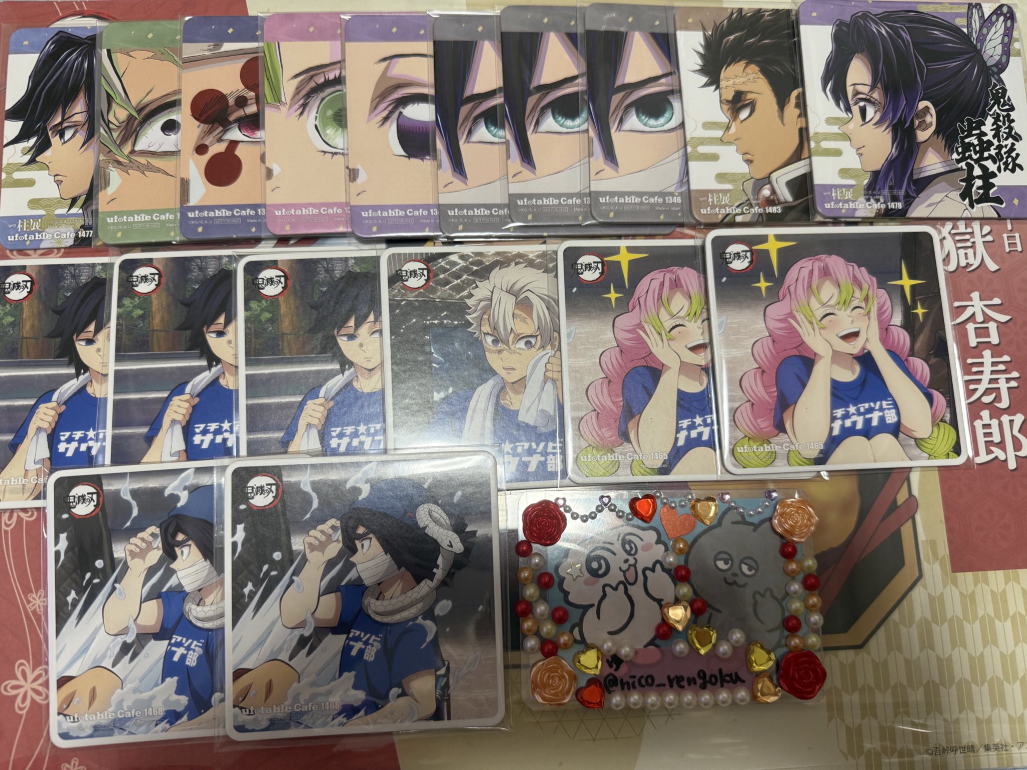 鬼滅の刃 ufotable カフェ ダイニング 柱展 サウナ 煉獄 コースター 鬼滅の刃 ufotable カフェ ダイニング 柱展 サウナ 煉獄