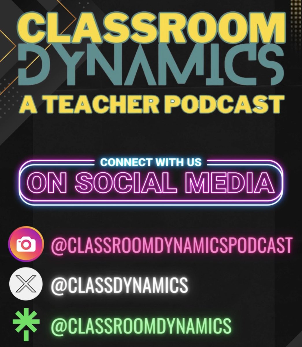 ClassDynamics's tweet image. #Teachers, give us a listen! We’re here for you when it comes to 21st Century learning! #edchat #education #teacherlife 🎧 podcasts.apple.com/us/podcast/cla…