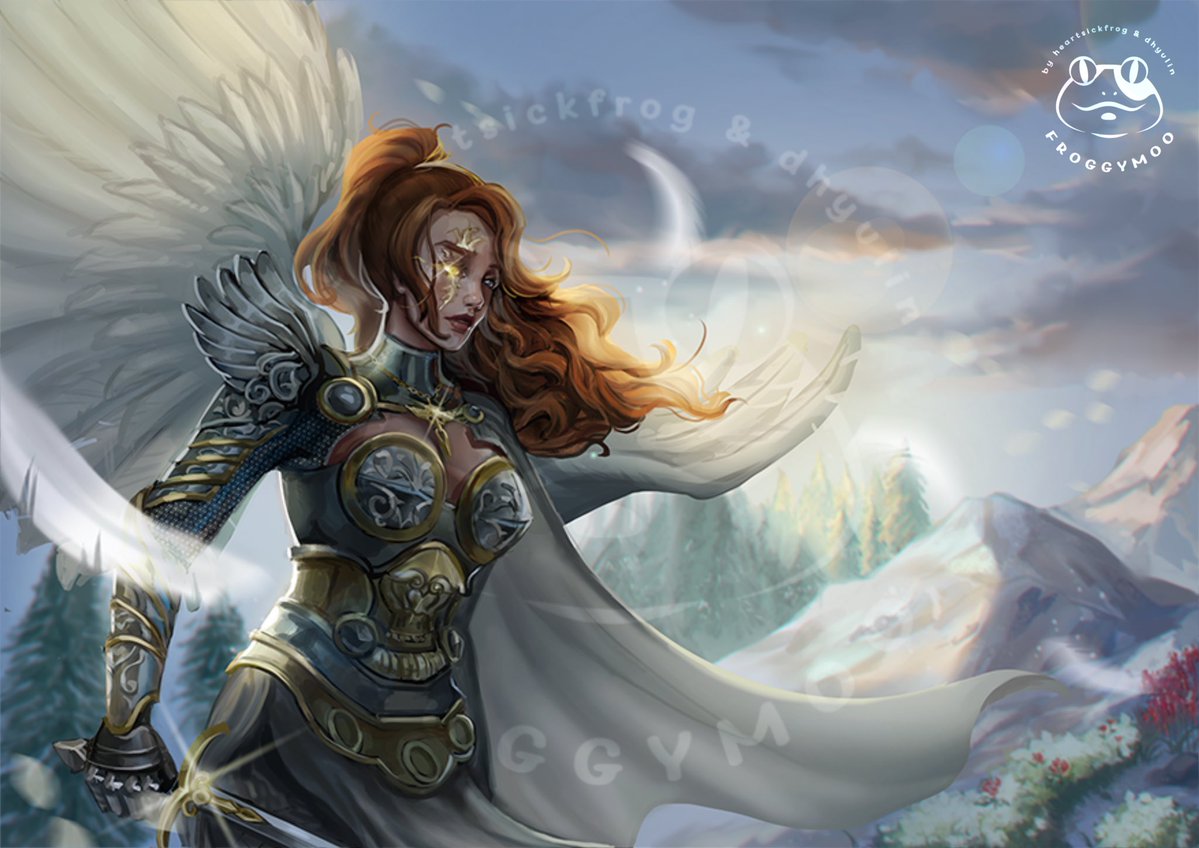 froggymoo_'s tweet image. #DND Aasimar private c0mmish on #VGen ✨
Really proud of how this turned out 🥹🥰
.
.
.
Full-res for client only
