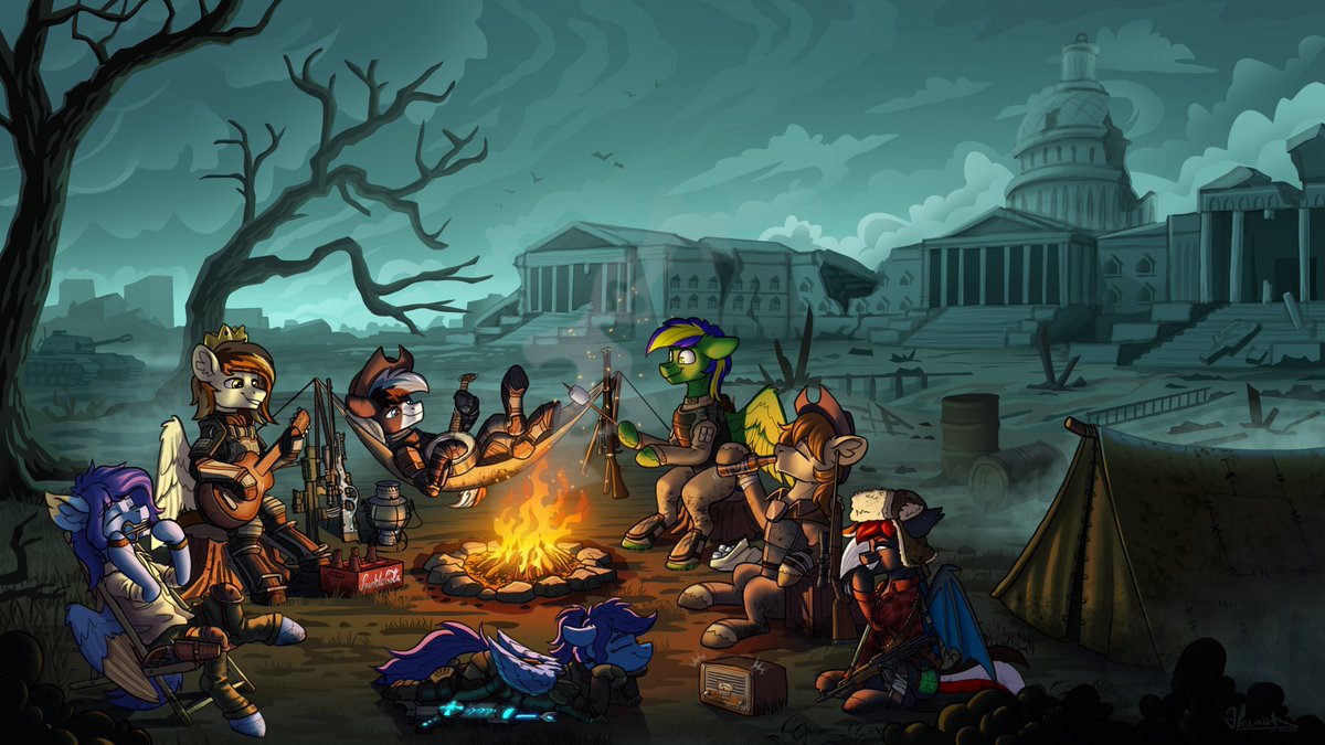 Even in desperate times you need a moment to relax.
#FalloutEquestria #FoE