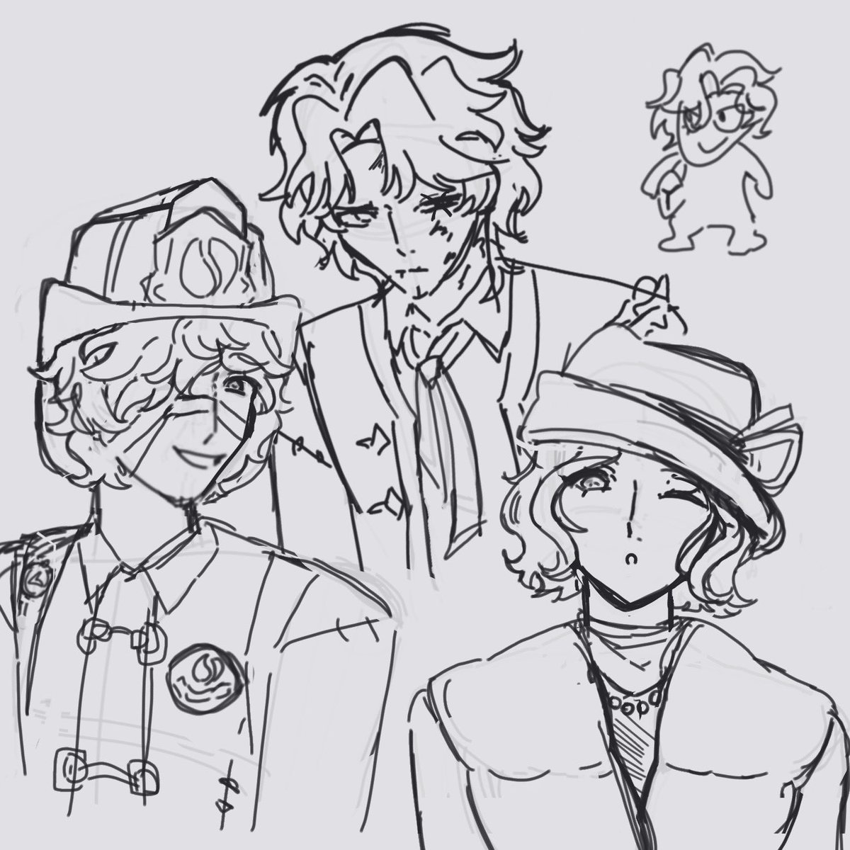 kandyflavored's tweet image. mfyl doodles cuz i need to get used to drawing them
