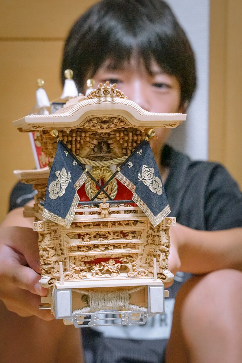 orihirodo_atsu's tweet image. #3連休はフォロワーが増えるらしい

ミニだんじり作る中1です