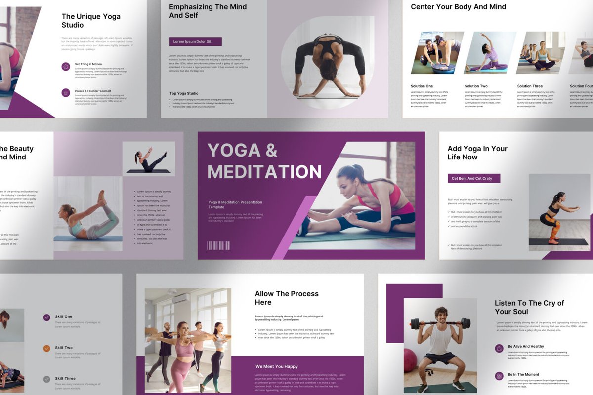 VertexMediaLLC's tweet photo. 🧘 Yoga &amp; Meditation Presentation Template – Bring Balance to Your Message
🔗 https://t.co/YJYDCqCXlD 
Attract, inspire, and convert with a calm yet compelling visual experience. 

#twitterclarets #twitterblades https://t.co/nhvpqS7hOk