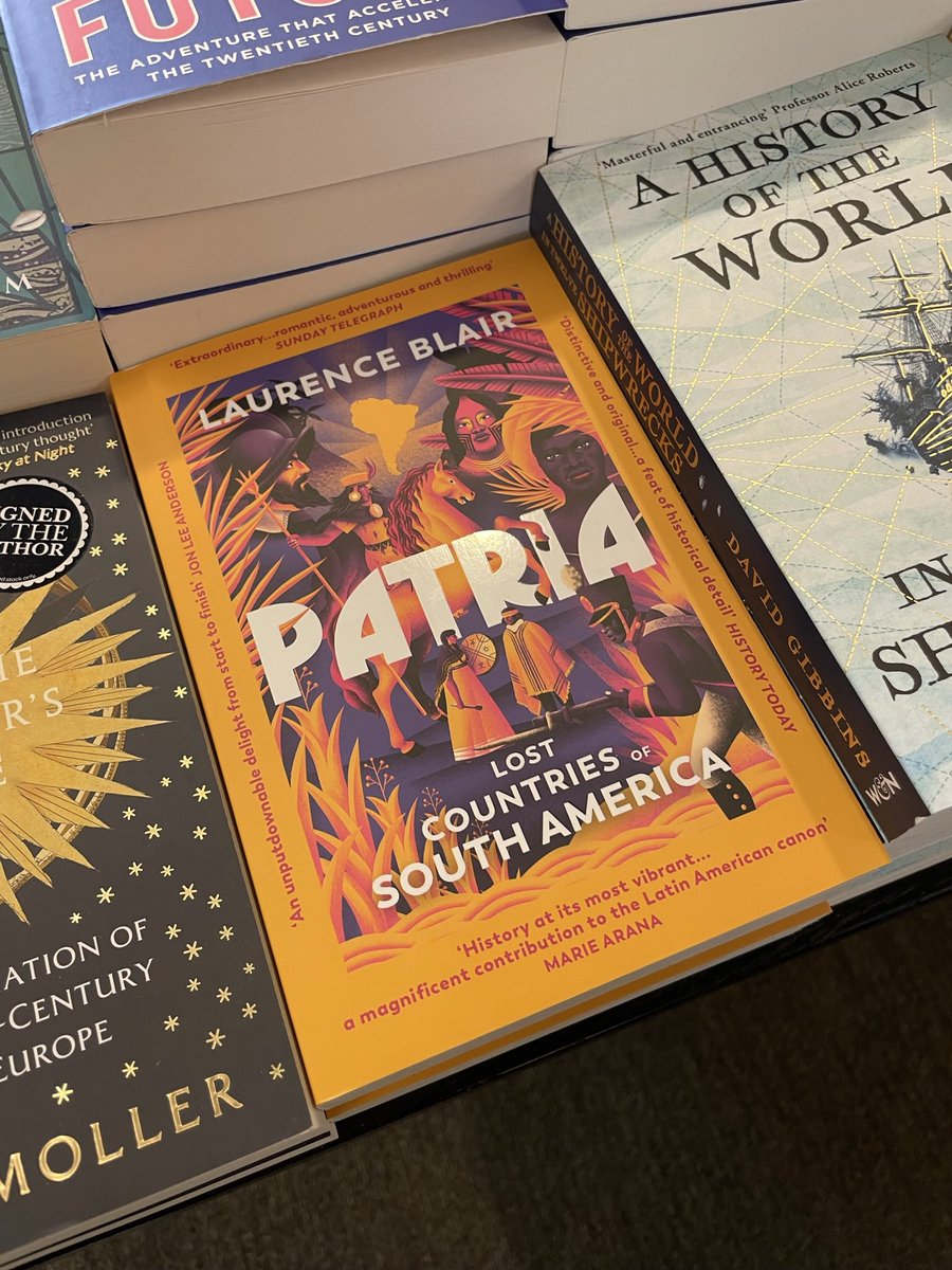laurieablair's tweet image. Tonight in St Leonards-on-Sea!
I’ll be talking with @nickballon about our travels to guano islands, the Atacama, and with Bolivia’s landlocked navy 🚢
A few signed copies of Patria will also be available 🦤
