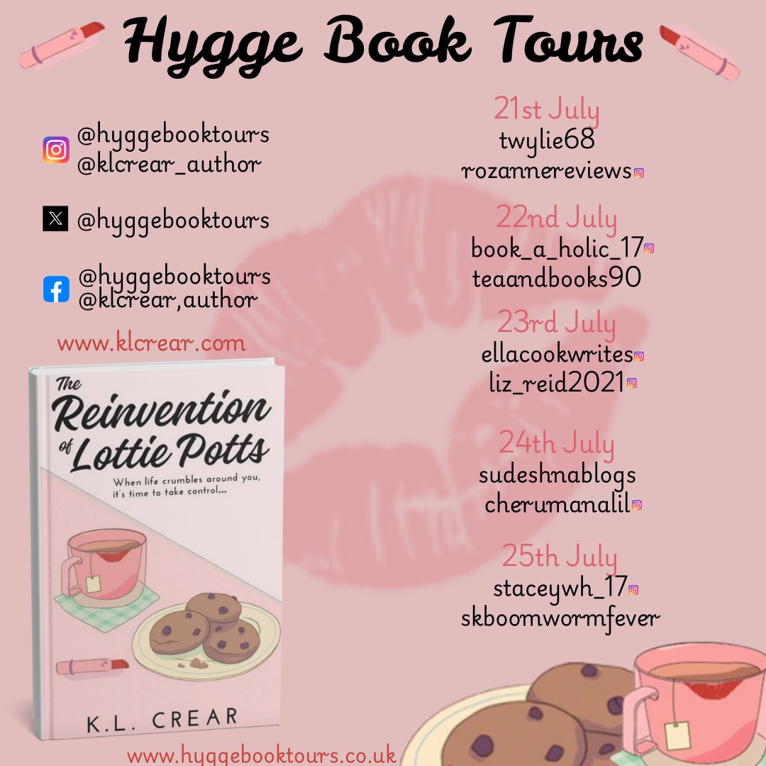Hygge Book Tours (@hyggebooktours) on Twitter photo The girliest tour posters π
Loved making these! And im excited for things to take off tomorrow π
<a href="/twylie68/">Tami Wylie: bibliophile/ book reviewer π</a>
<a href="/teaandbooks90/">Tea And Books (Kelly P) πβ</a>
<a href="/sudeshnablogs/">Sudeshna Banerjee</a>
<a href="/skbookwormfever/">Laughter and Thunderstorms (skbookwormfever)</a>
#hyggebooktours #hygge #booktours #booktourorganiser #bookbloggers #authorpromo #supportingauthors #bookpromotion The girliest tour posters π
Loved making these! And im excited for things to take off tomorrow π
<a href="/twylie68/">Tami Wylie: bibliophile/ book reviewer π</a>
<a href="/teaandbooks90/">Tea And Books (Kelly P) πβ</a>
<a href="/sudeshnablogs/">Sudeshna Banerjee</a>
<a href="/skbookwormfever/">Laughter and Thunderstorms (skbookwormfever)</a>
#hyggebooktours #hygge #booktours #booktourorganiser #bookbloggers #authorpromo #supportingauthors #bookpromotion