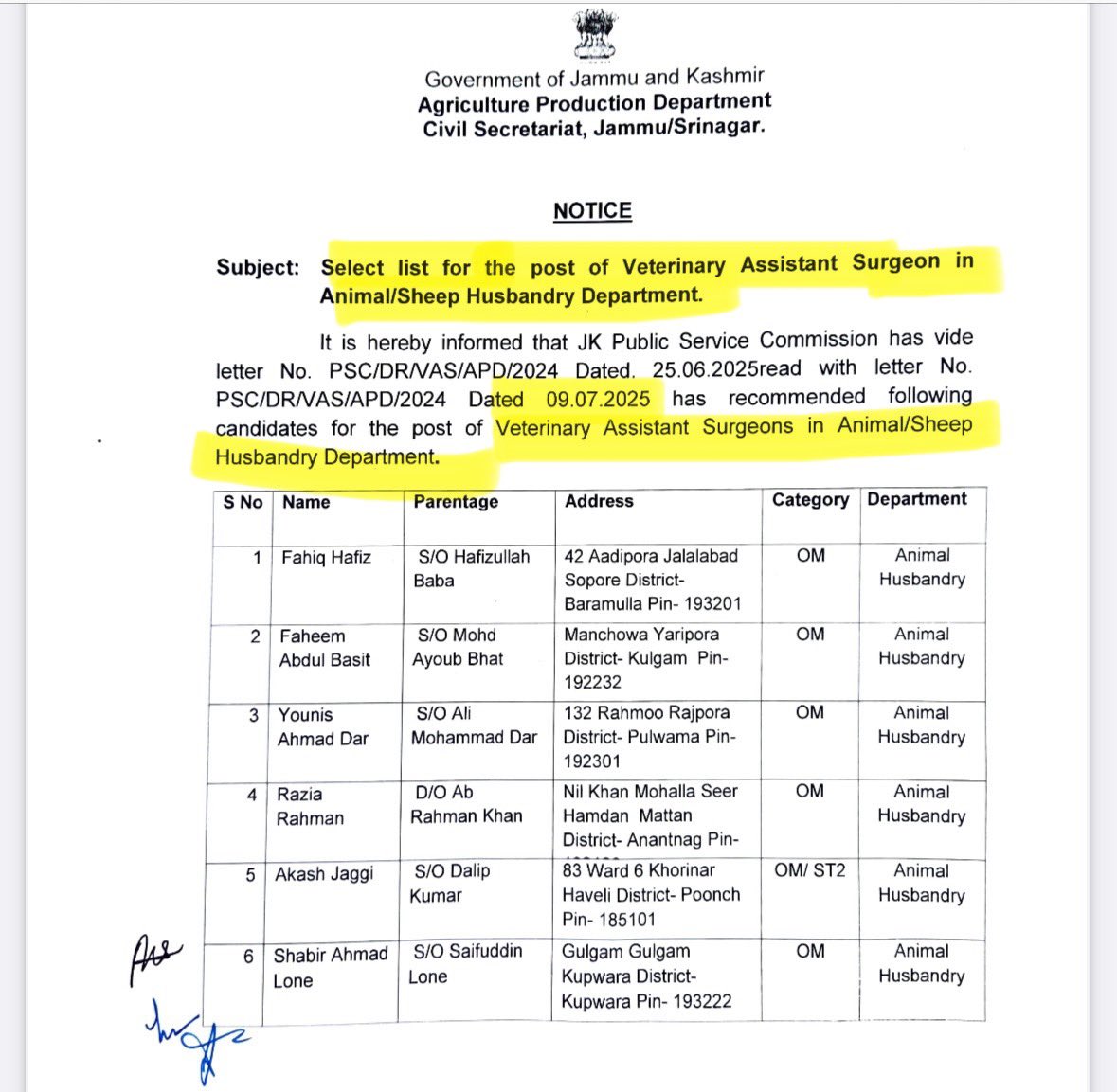 iamsahilparray's tweet image. Shocking data from the recently declared Veterinary Assistant Surgeon results (Animal/Sheep Husbandry Dept).

. Total Posts = 176
. Total Aspirants who appeared in the examination = 675

Let’s break it down.

(1). Category-wise breakup. 

. Open Merit (OM) = 71 (40%)
. RBA = 17…