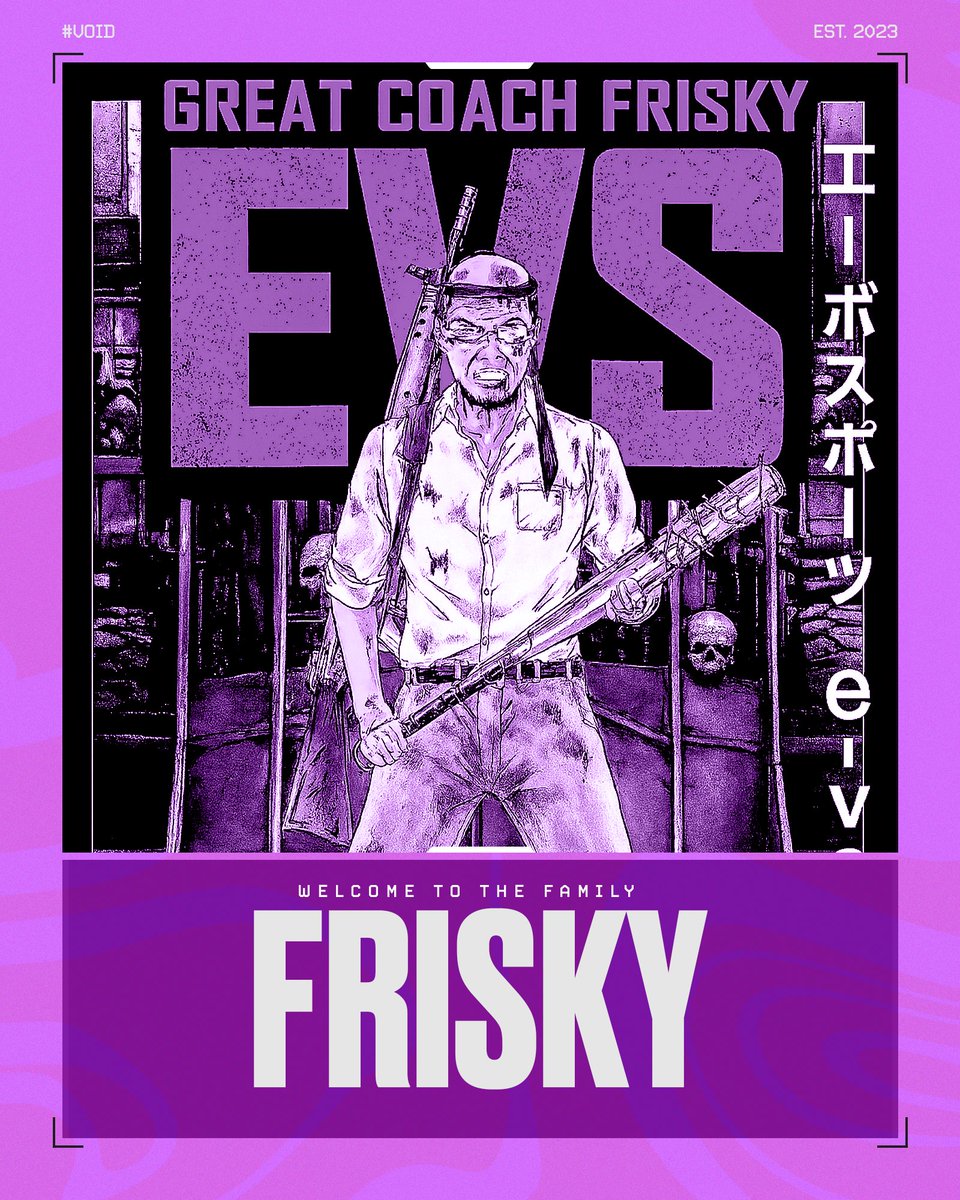 [#EVoid - <a href="/PrimeLeague/">Die Techniker Prime League</a>]

Mit gespitztem Stift, geschärften Taktiken &amp; der Wut im Bauch – FRISKY übernimmt als Head Coach unser Division 3 Team bei E-Void Sports.

Welcome <a href="/FriskyBuisnesss/">Frisky</a>