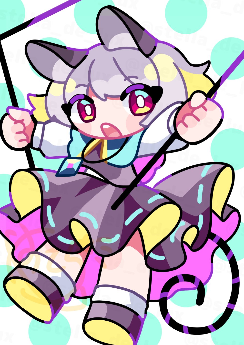 直筆色紙　東方　ナズーリン　HAPPYCLOVER すてら on X: 