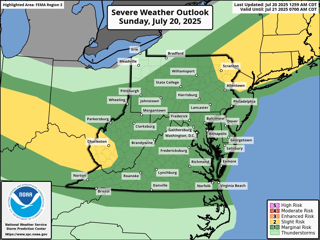 NCCO_DE_Skywarn's tweet image. Good Morning.. another unsettled day but showers and thunderstorms that have a slight chance of making themselves know later today.