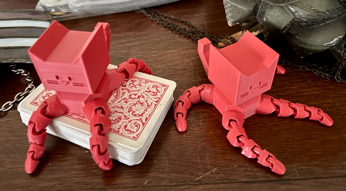 My eldest is 3D printing abominations.