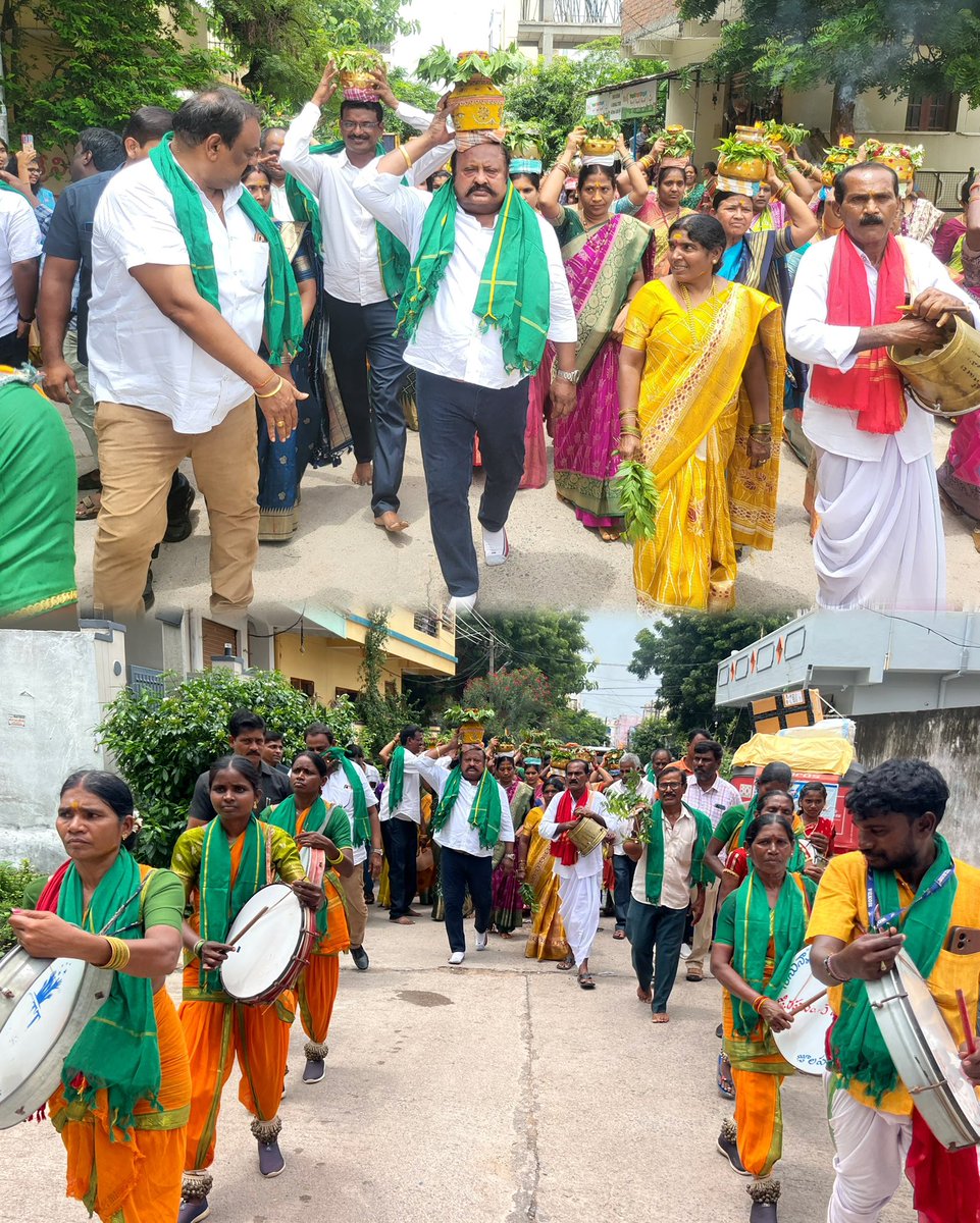 GangulaBRS's tweet image. ఆషాడ మాసం పురస్కరించుకొని నగరంలోని  పలు ప్రాంతాల్లో నిర్వహించిన బోనాల వేడుకల్లో పాల్గొనడం జరిగింది.

#Bonalu2025