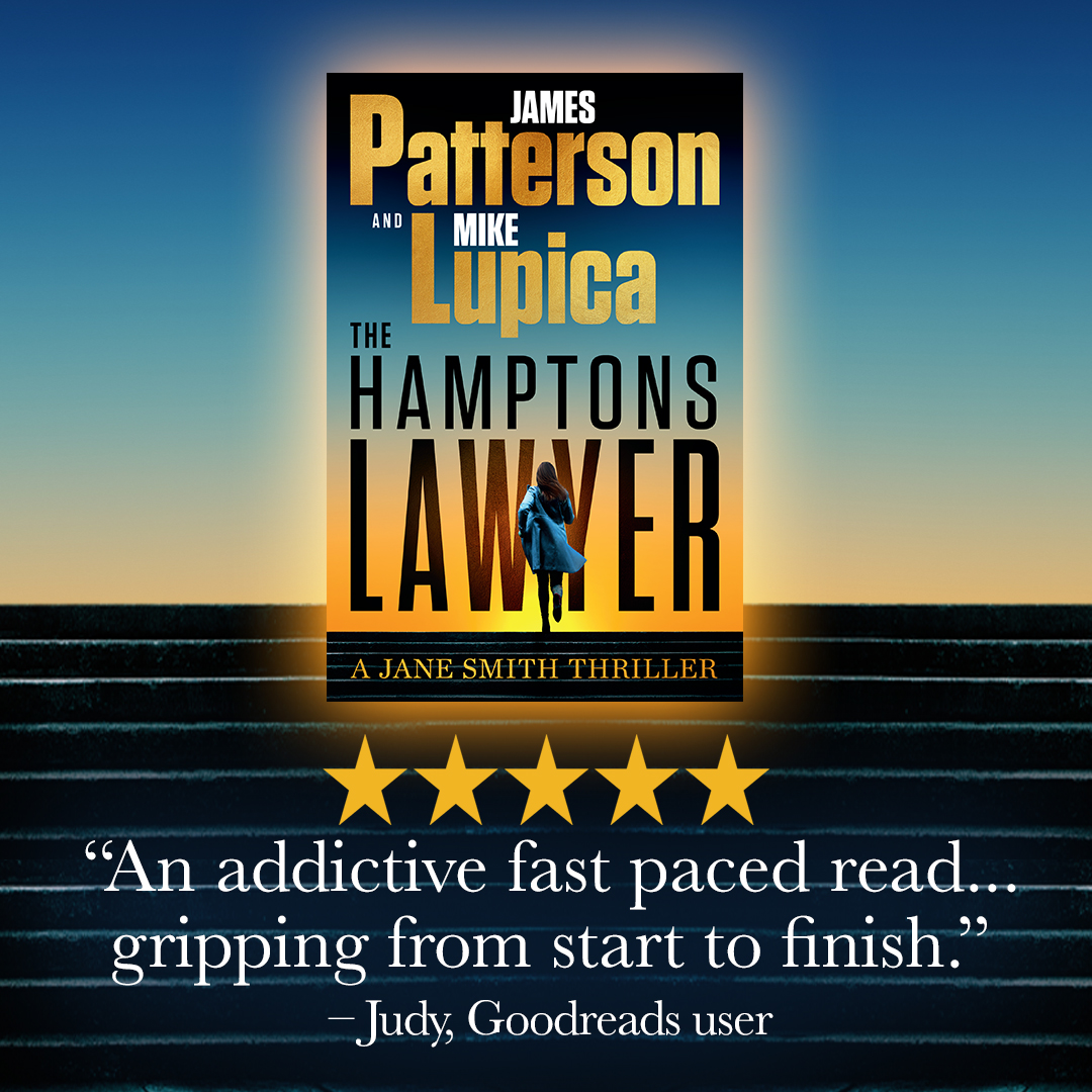 JP_Books's tweet image. Early readers are raving about THE HAMPTONS LAWYER, coming tomorrow from me and @MikeLupica! bit.ly/3YO68QD
“An epically juicy cliffhanger. ... super twisty and gripping.” —Liz, Goodreads Reviewer (5 stars)
“I love Jane Effing Smith! What a badass this woman is.”…