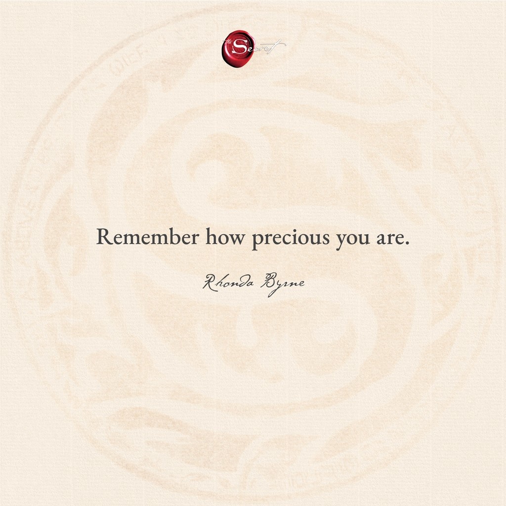 thesecret's tweet image. Believe in your worth and the world will too. Drop a ❤️ if you need this reminder!
"Remember how precious you are."
#RhondaByrne #TheSecret #lawofattraction #loa #visualization #manifestation #askbelievereceive
