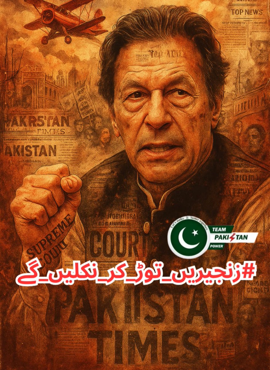 This isn't rebellion — it's rebirth.
#زنجیریں_توڑ_کر_نکلیں_گے <a href="/TeamPakPower/">Team Pakistan Power</a>