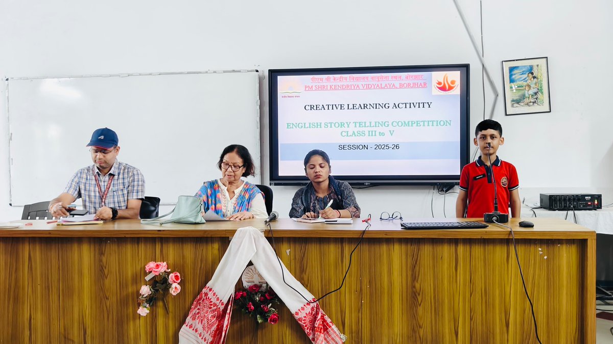 KVBorjhar's tweet image. Kuddos  to our little munchkins🎉🎉
✨Our little reciters and story tellers presented themselves with great enthusiasm and confidence ✨
CCA ACTIVITY 
POEM RECITATION / STORY TELLING
19.07.2025
#learningwithfun #artintegratedlearning #creativeminds #nep2020
@GuwahatiKvs