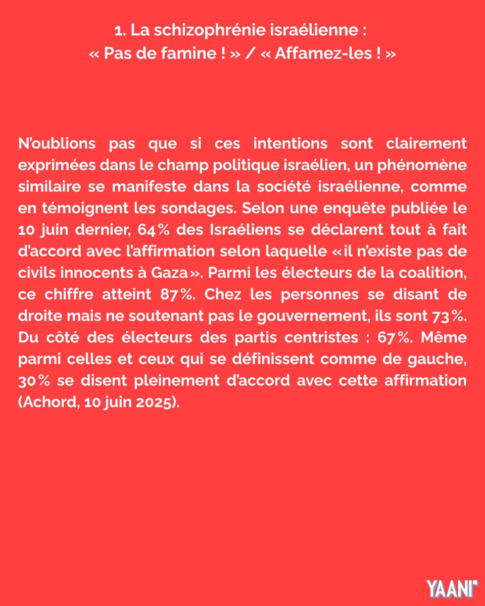 Sur la famine à #Gaza comme arme de guerre, les intentions génocidaires israéliennes et la complicité de l’Occident. 

Un thread à lire et à partager 👇🏼