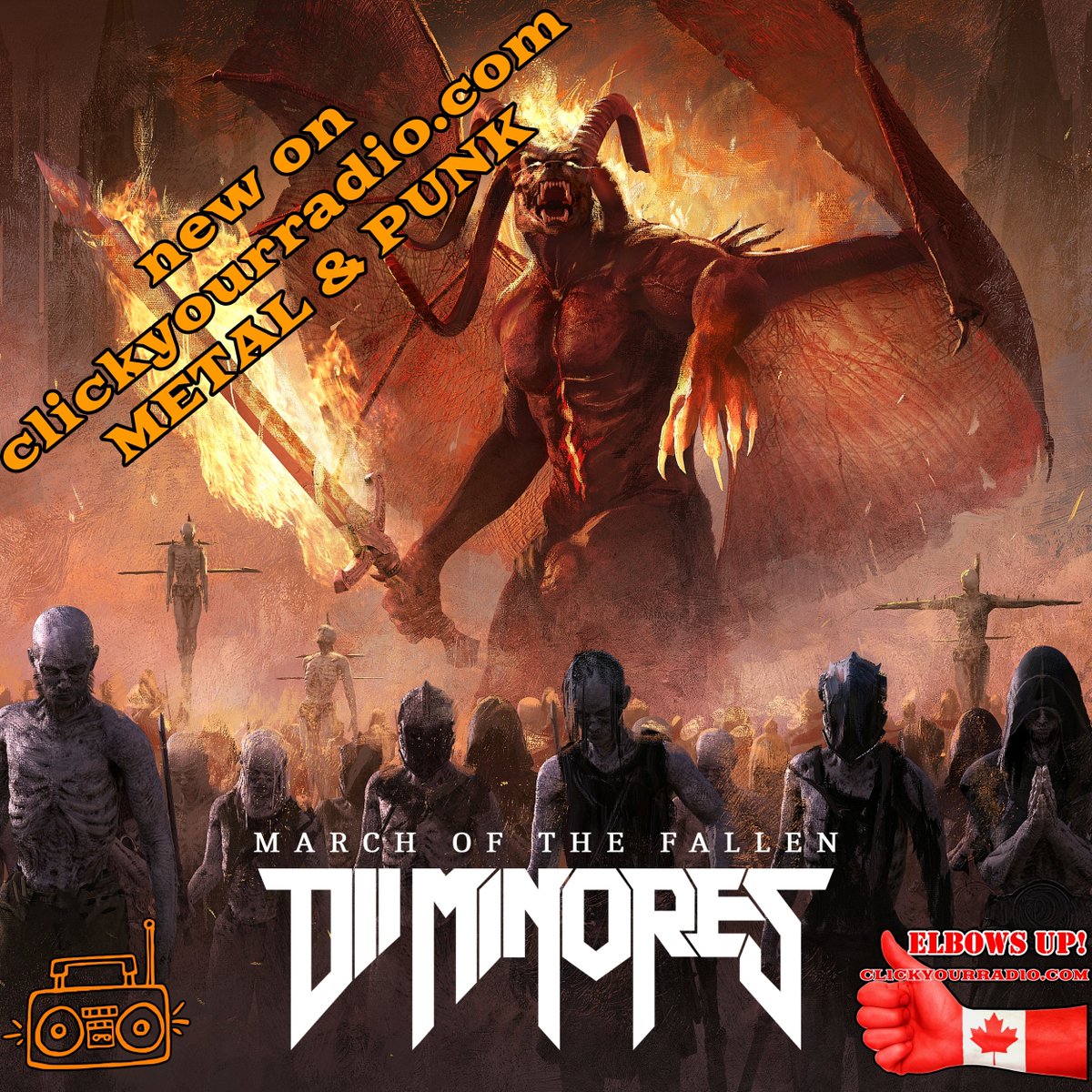 👊 NEW RELEASE on👍CLICKYOURRADIO.COM - METAL &amp; PUNK🤘

🎸Dii Minores - 🎤March Of The Fallen🎵

Listen to:
CLICKYOURRADIO.COM - METAL &amp; PUNK
🔊 tinyurl.com/CYRmetpu
📲 tinyurl.com/RLCYRmp

#metal #heavymetal #canadianmetalhead  #radio #music #novascotia #canada