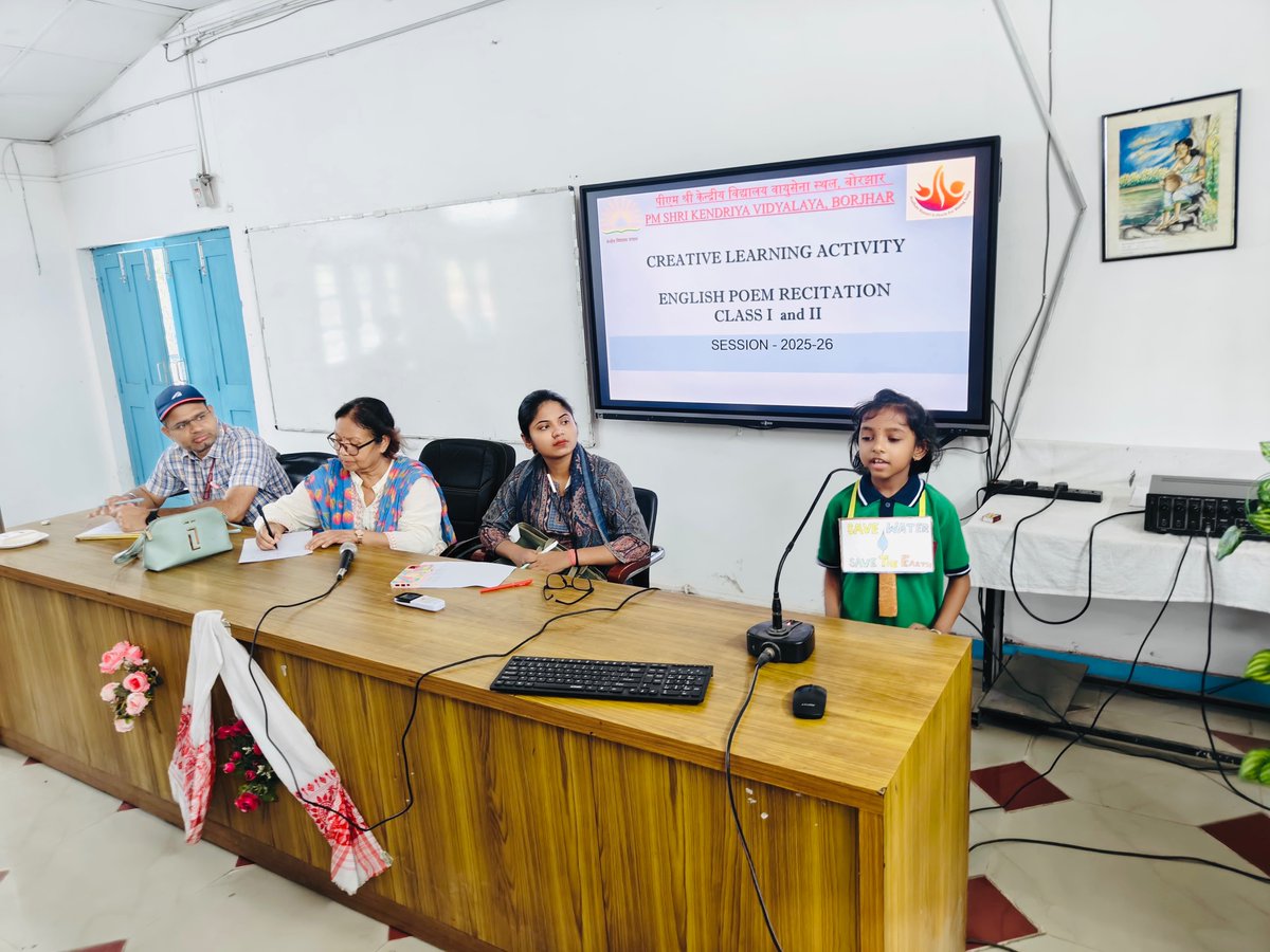 KVBorjhar's tweet image. Kuddos  to our little munchkins🎉🎉
✨Our little reciters and story tellers presented themselves with great enthusiasm and confidence ✨
CCA ACTIVITY 
POEM RECITATION / STORY TELLING
19.07.2025
#learningwithfun #artintegratedlearning #creativeminds #nep2020
@GuwahatiKvs