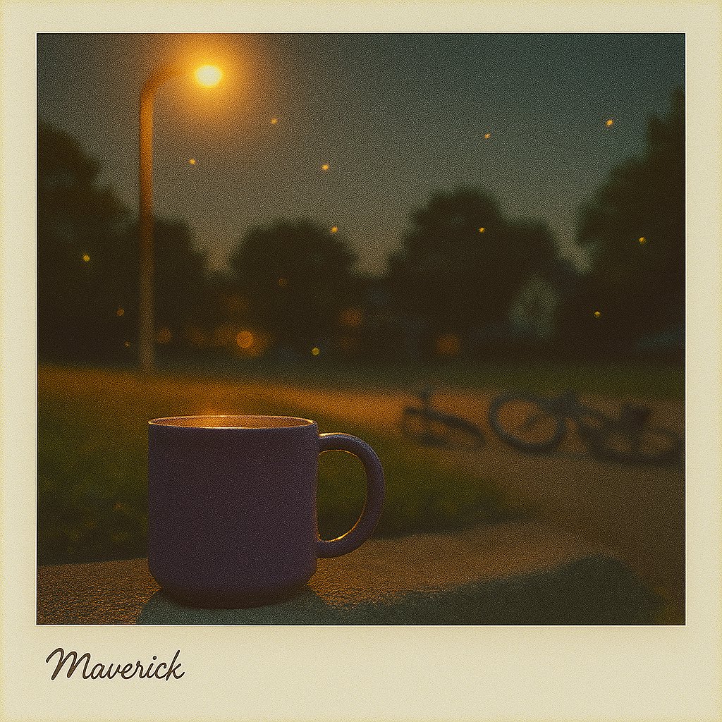 maverickmentor_'s tweet image. Good morning to the last bike ride, the final firefly, and the gentle ache of ‘almost over.’
The sun set slower. The streetlights clicked on. And you sat on the curb, legs tired, heart full. This mug holds what’s left of summer — soft, glowing, and gone too soon.