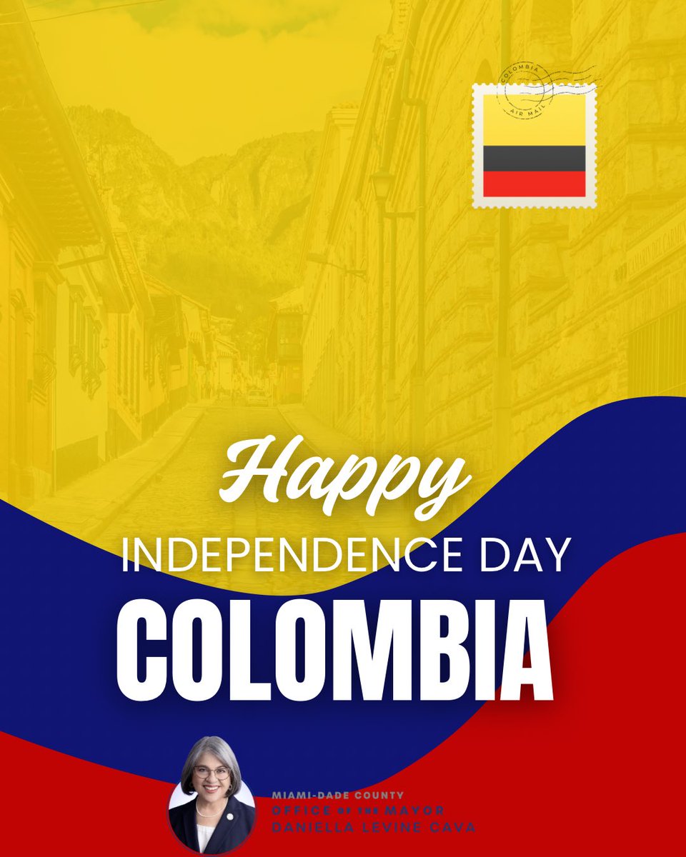 MayorDaniella's tweet image. ¡Feliz Día de la Independencia, Colombia!
Today, we celebrate the vibrant culture and contributions of our Colombian community in Miami-Dade. 💛💙❤️