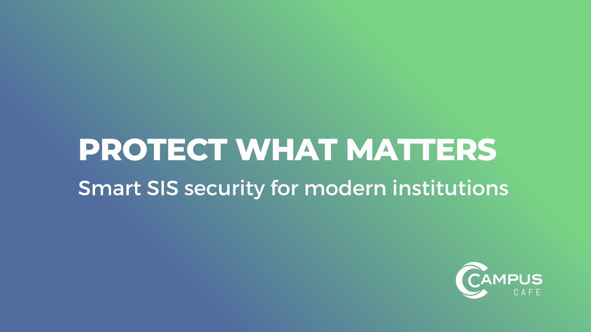 CampusCafeSoft's tweet photo. Your SIS holds sensitive student data, but how secure is it?

Our latest blog breaks down smart practices and how our platform protects your data. https://t.co/5BCcG1AvMX https://t.co/4dWSnG5fjh
