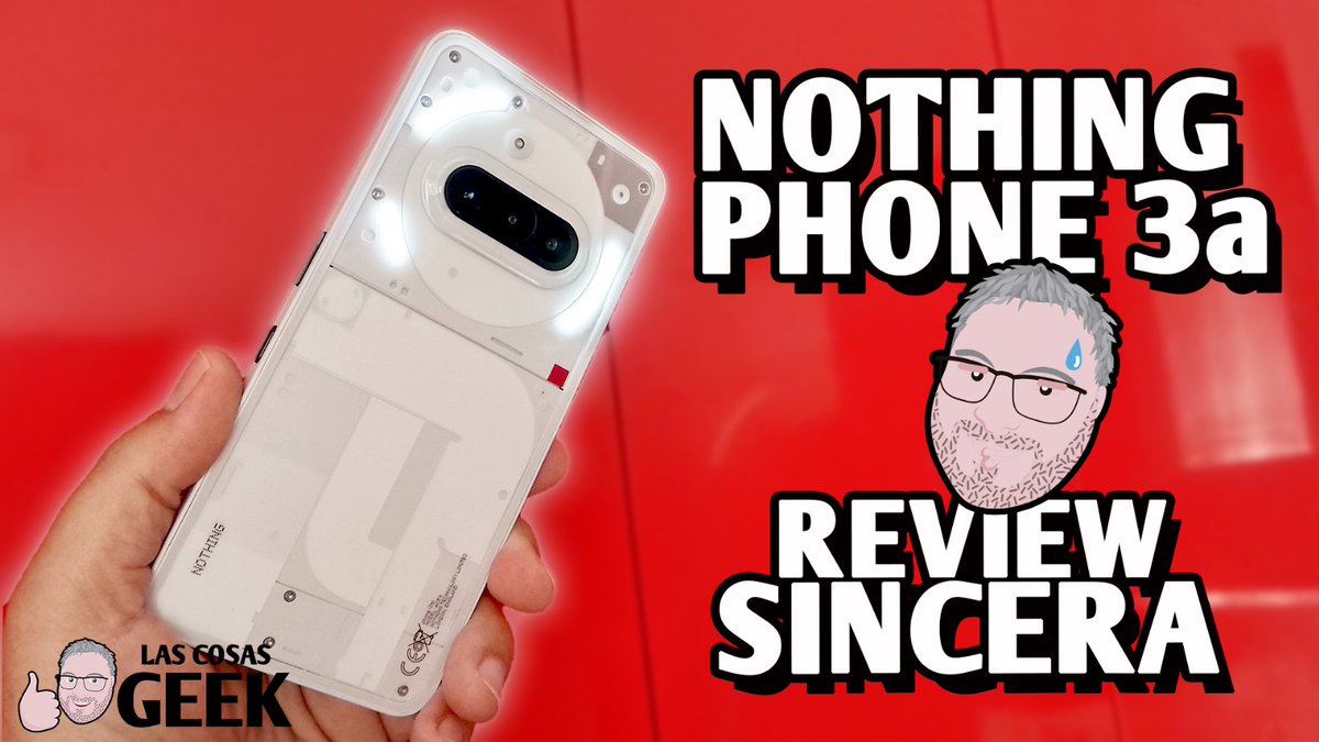 LasCosasRetro's tweet image. Esta semana no hay retro PERO hay review en mi canal secundario LAS COSAS GEEK.
Te traigo el que creo que es el teléfono de gama media más interesante del año, el @nothing Phone 3a.
Dale al play y COMPARTE que ayuda mucho:
youtu.be/k67uTpRW218