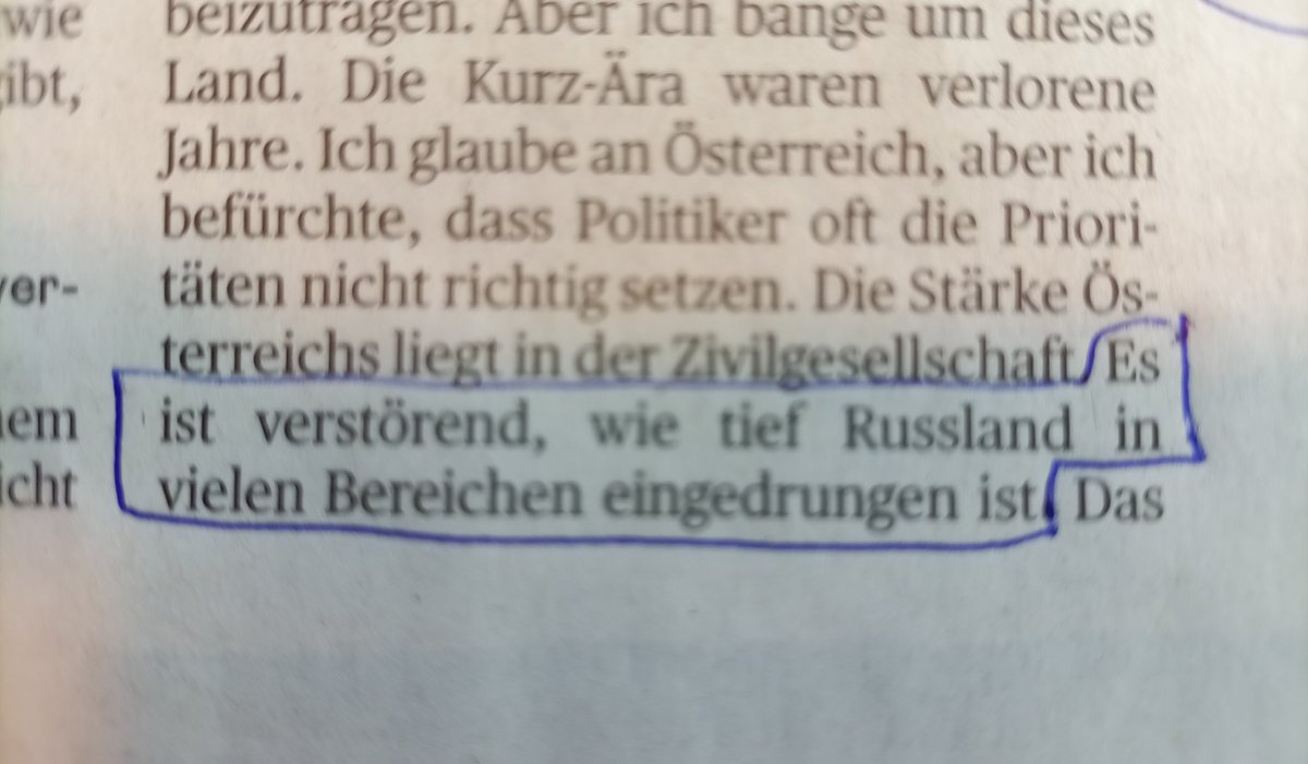 Paul Lendvai in einem Interview in der heutigen "Presse"