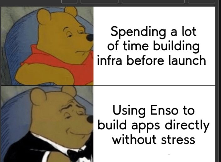 Use <a href="/EnsoBuild/">Enso | ⌘ 🛠️</a>, instead of spending months and stressing yourself