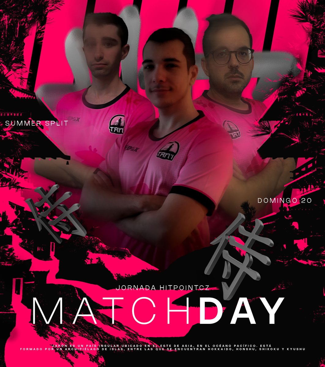 MATCHDAY🌸| LOL🏆

🎯Ayer empezamos la Superweek de <a href="/hitpointcz/">Hitpoint.cz</a> con una victoria, hoy nos toca un rival al que nunca hemos conseguido vencer, BO3 vs <a href="/Entropiqteam/">Entropiq</a> a las 14:30 ⚔
#LaUnidadTani

🔝 <a href="/welcomlol/">Welcom</a> 
🌱 <a href="/Lol_Carnage/">Carnage</a> 
🧙‍♂️ <a href="/tibort5/">tibor</a> 
🏹 <a href="/adcEsko/">Esko</a> 
🛡 <a href="/smartylol/">Smarty</a>