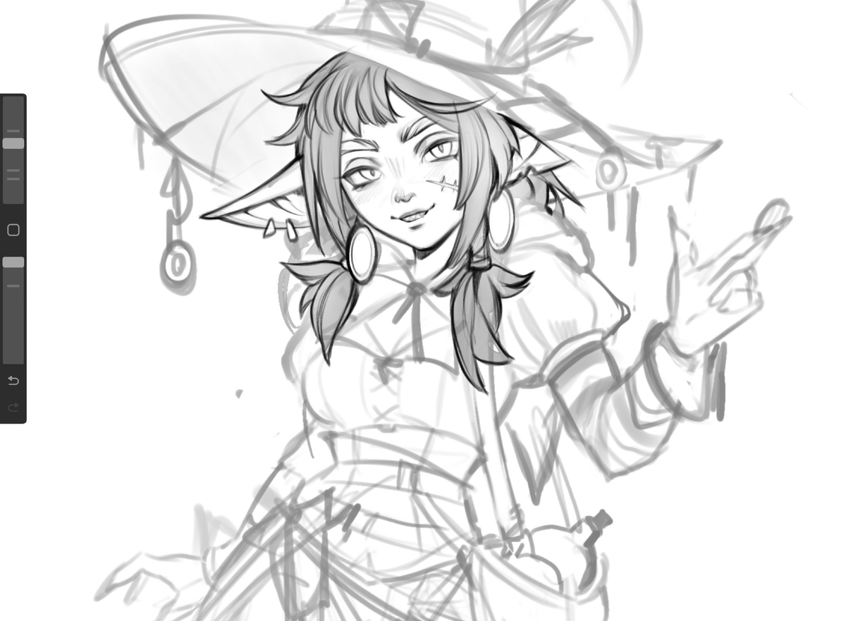 Birmit_C's tweet image. drawing a goblin witch / adventurer 🐸
i wanted to make some npc portraits for my dnd group (I am a very slow dm) but this one will be ad0pt
#dnd