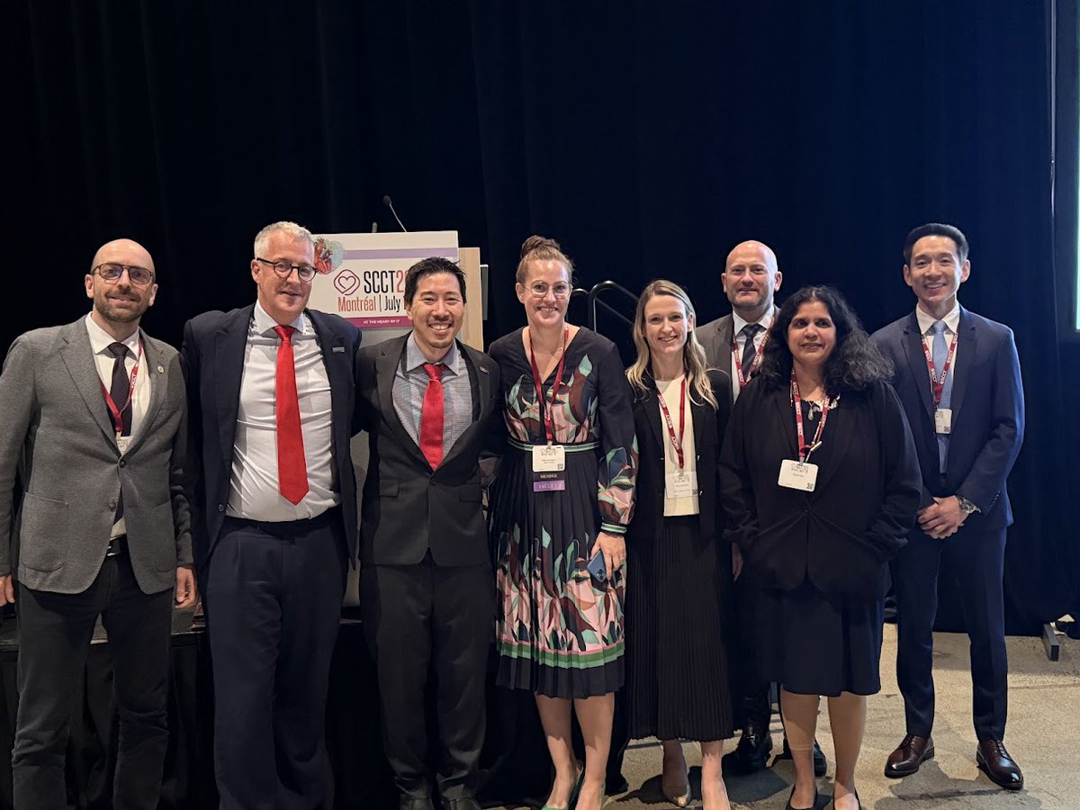 AChoiHeart's tweet image. Cheers to a successful #SCCT2025 #20Years @Heart_SCCT
Proud to have served as SCCT's #AI/ML Symposium Chair & Track Co-Chair- since our groundbreaking AI/ML #CLARIFY trial at #SCCT2020, over the last 6 years - contributing to how AI/ML has rapidly moved from the fringe to the…
