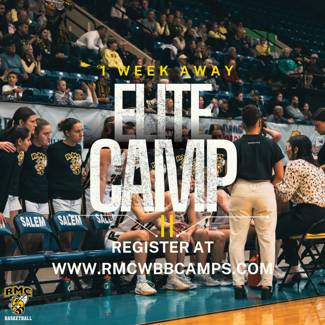RMCWBB's tweet image. 🚨Elite Camp II tips off in 1 week!
Secure your spot today! 🔥 🏀
➡️ rmcwbbcamps.com