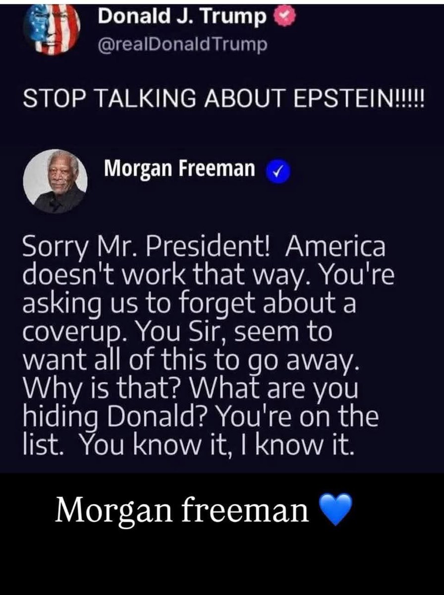 Admitted it, you read that in Morgan Freeman's voice