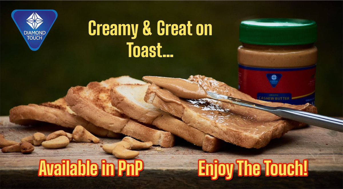 Touch4Diamond's tweet image. Fuel your hustle, naturally. Diamond Touch Cashew Butter provides plant-based protein and heart-healthy fats to keep you energized and focused, all without additives or preservatives.
Buy Now From PnP Levy.
#Cashewbutter #Lusaka