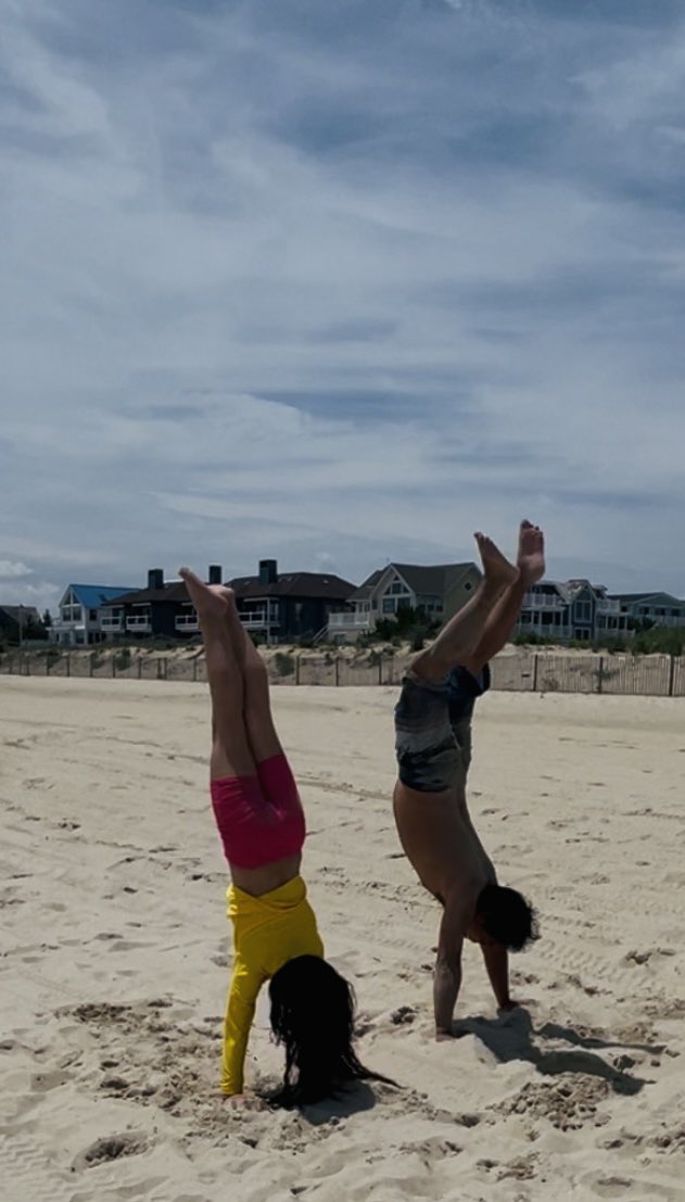 Last day at the beach. Dad and his daughter working on some movement.

Happy Sunday, All.