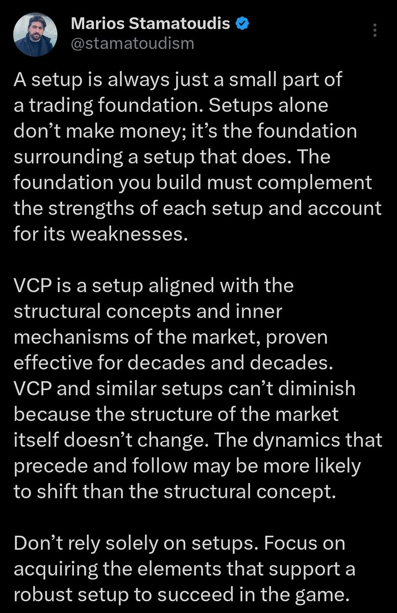 ✨Wisdom from my favourite trader <a href="/stamatoudism/">Marios Stamatoudis</a>  ✍️