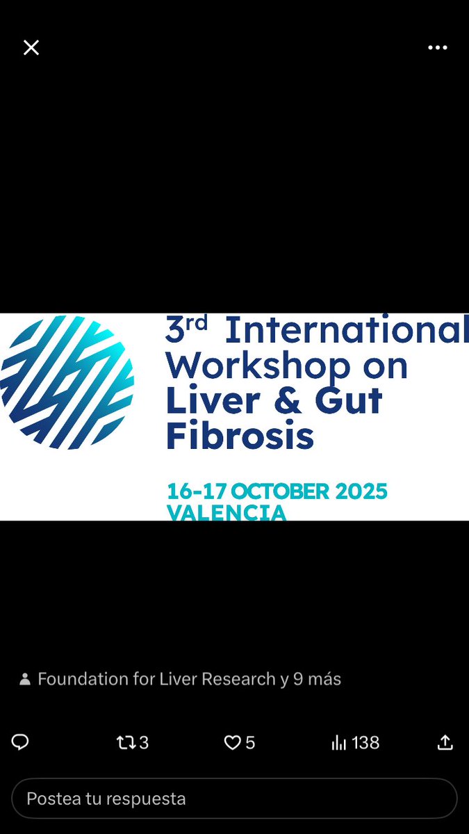 pharmacologyvlc's tweet image. Abstract deadline ends tomorrow 21st July. TRAVEL GRANTS awarded to the best abstracts. eventos.adeit.es/go/3rdFibrosis… #fibrosisvlc #LiverGutFibrosis25 #livertwitter #IBD
@my_ueg @Y_ECCO_IBD @aegastro @EASLnews @GVAfisabio @AEEHLiver @geteccu