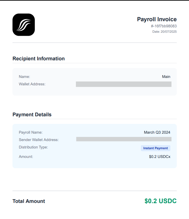 krishnpanchal14's tweet image. @_openeconomy Week 2:
Shipping never stop!
Just made USDC Instant Payroll on @Scroll_ZKP Mainnet.
- Keep records
- forgot manual spreadsheet headache
- tracking
- helps filing tax
What's next?
- This is not final, we are continuously building
- Perpetual streaming is under…