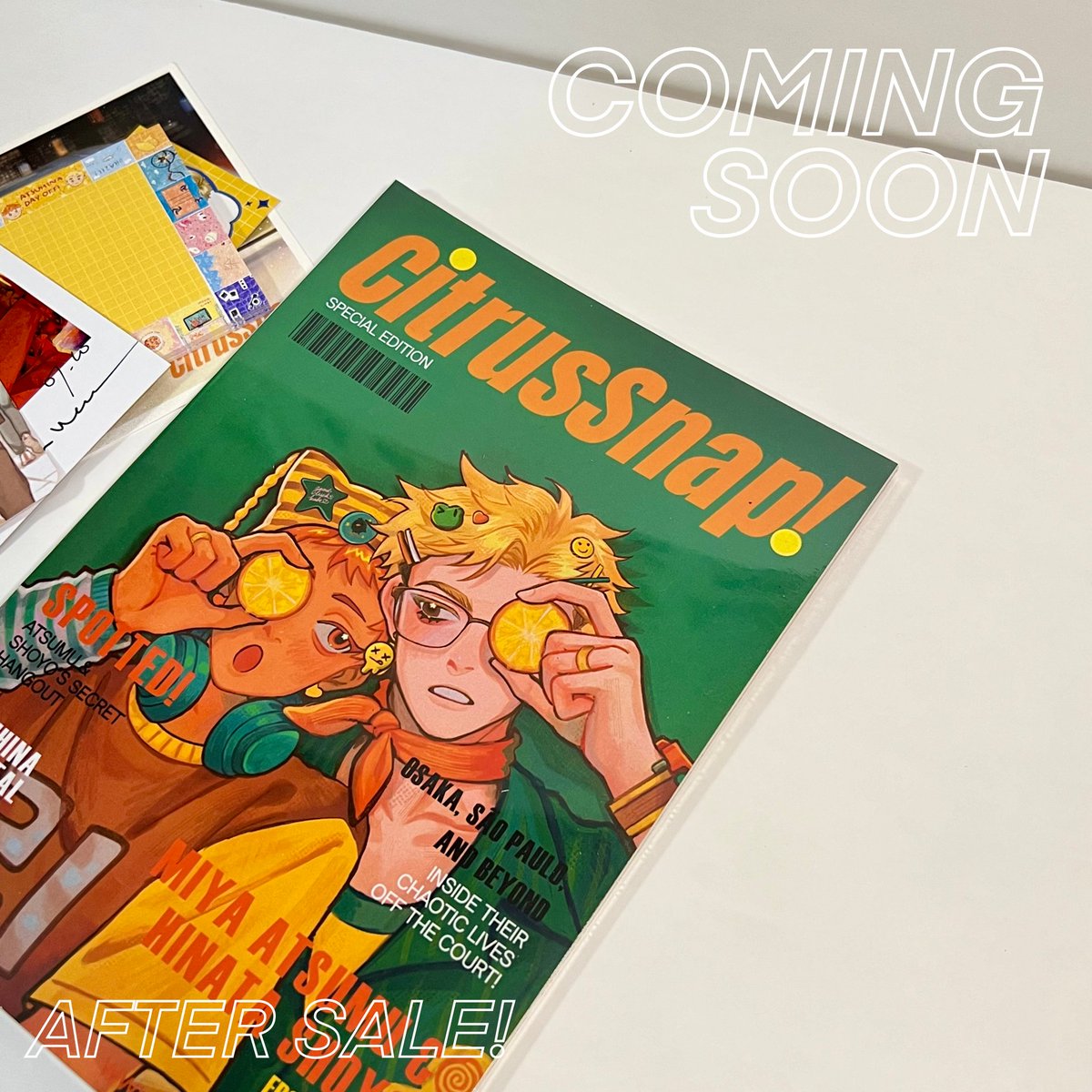 Turns out we still have more surprises!!!

Remaining stock can be picked up by you. Take a note for the date below!! 😉

🗓️ 25 July 2025 19.10 PM Jakarta time

#atsuhina #侑日 #CitrusSnap 🍋🍊