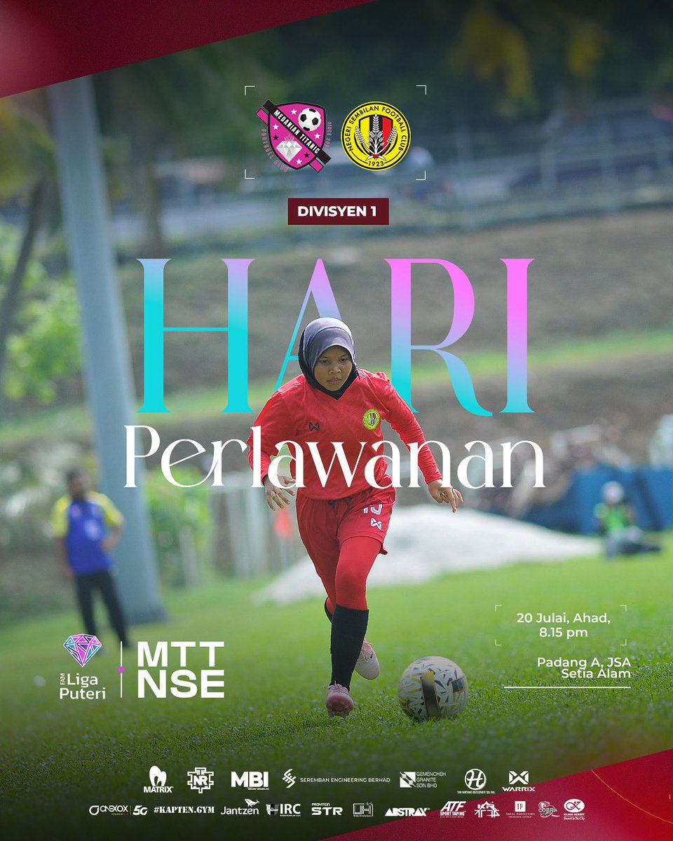 nsfc1923devt's tweet image. 🚨 HARI PERLAWANAN LIGA PUTERI 2025 - DIVISYEN 1

Perlawanan akhir peringkat kumpulan untuk #MilahMudo dalam saingan #LigaPuteri2025 hari ini akan bertemu Medanian Titanic FC malam ini. 🟡⚫️🔴

#NSFC
#HobinJangHobin
#NSFCdevt
