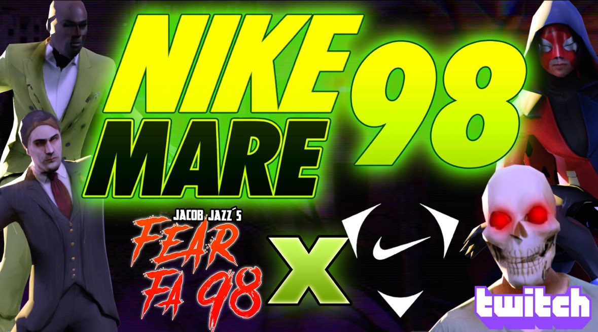 CeleryEmblem's tweet image. NIKE MARE 98 es el crossover oficial de FEAR FA y NIKE que hemos creado junto con TWITCH paranla camapaña SCARY GOOD de nike!! Y puedes descargarlo gratis aqui!!! jacobjazz.itch.io/nike-mare-98