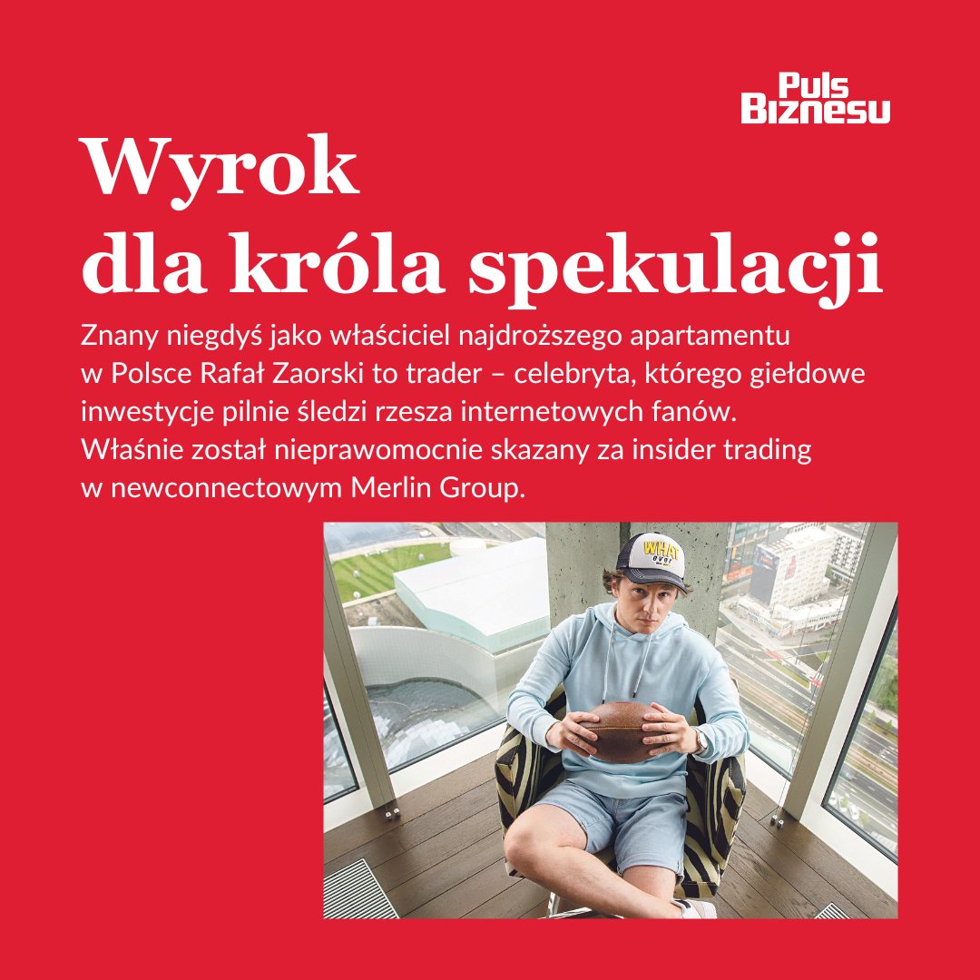 Sąd uznał, że znany spekulant wykorzystał informację poufną w Merlin Group – i ukarał go 250 tys. zł grzywny. Na zlecenie prokuratury biegły bada, czy do podobnych zdarzeń nie doszło w mPay.
pb.pl/rafal-zaorski-…