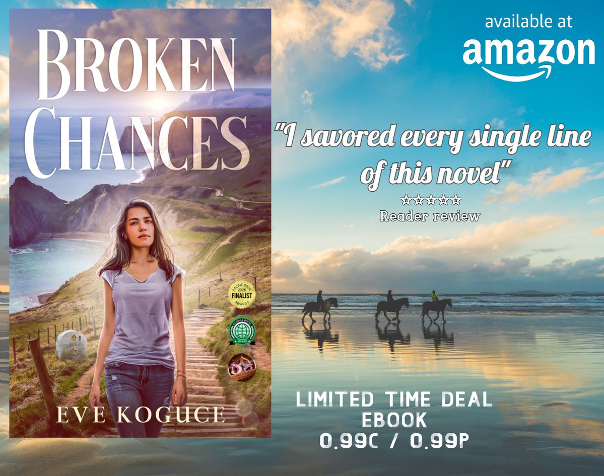 Award-winning women's fiction novel
"Broken Chances"➡️mybook.to/ttdz
0.99c / 0.99p for a limited time
Trapped in an unhappy marriage, Margo tries to adapt to her new life in a foreign country. Will her lucky chance turn into a nightmare?
What readers are saying⬇️