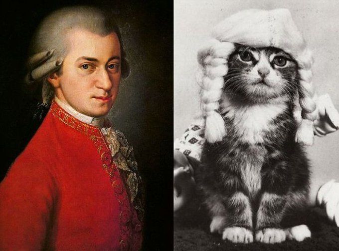 This is Wolfgang Amadeus Mozart.

He was quite the character.

He had:
•  a penchant for champagne
•  kept a pet starling
•  was fond of crude humor 

But his biggest quirk was hilarious...🧵