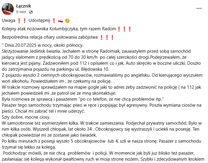 KOLEJNY ATAK W PL!!!!
RADOM!!!