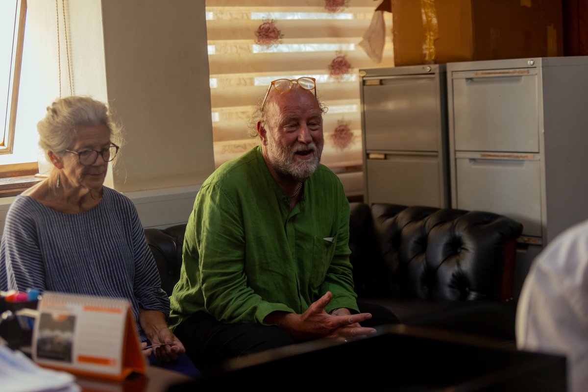 Our visitors held a very fruitful conversation with <a href="/ps_lukwago/">Dr. Asuman Lukwago</a> and among that was to reaffirm the importance of giving children urgency in their  learning embedding activities within a humanitarian framework and integrating arts in the education practice.