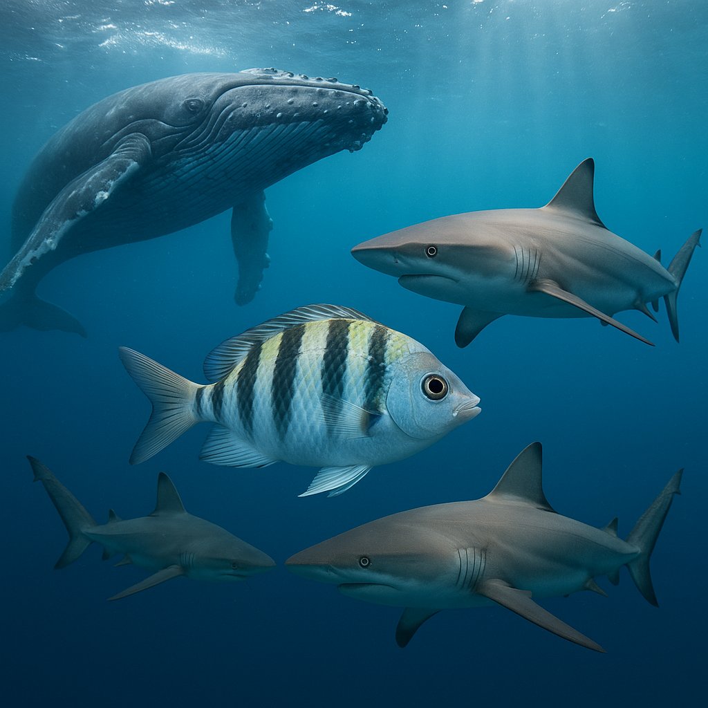 roroverwon's tweet image. "Me when my friends are up: 🐟 surrounded by sharks and whales but still vibin' 😆💪"