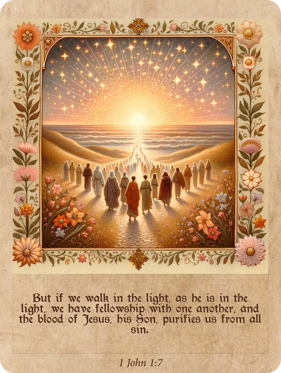 bigbirdart's tweet image. Verse Of The Day: 1 John 1:7
But if we walk in the light, as he is in the light, we have fellowship with one another, and the blood of Jesus, his Son, purifies us from all sin.