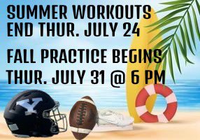 MMayer00's tweet image. Summer workouts must end so fall practices can begin @YorkRecruits 
@_YorkStrength 
@YorkCougars